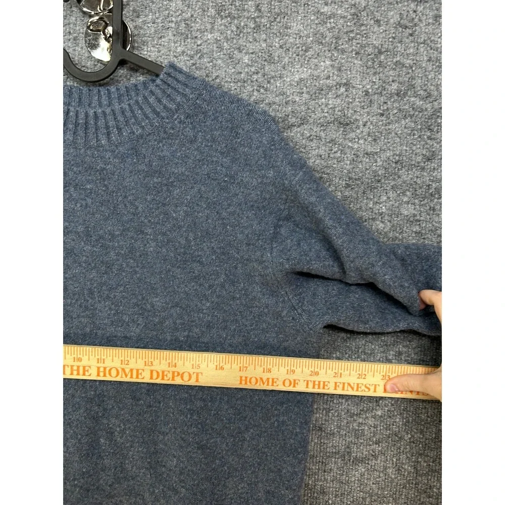 Uniqlo Souffle Yarn Crew Neck Sweater Men's Gray Pullover Stretch - Medium